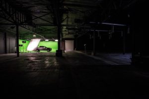 green screen film stage